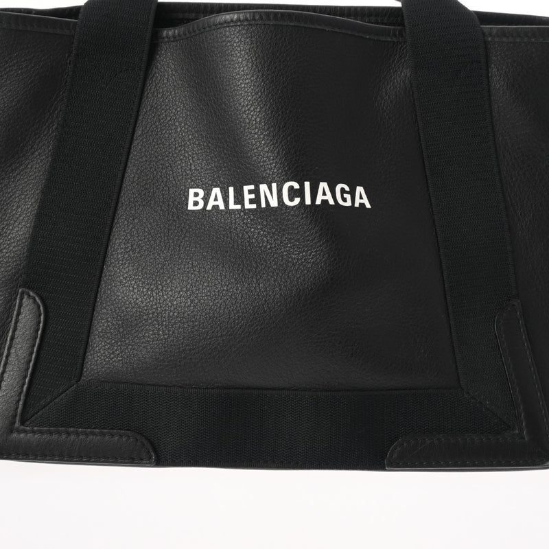 BALENCIAGA バレンシアガ ネイビーカバス S ブラック 339933 レディース レザー ハンドバッグ ABランク 中古 銀蔵