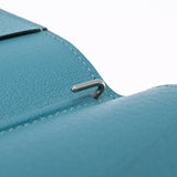 HERMES エルメス アジェンダ GM ターコイズ □Q刻印(2013年頃) ユニセックス シェーブル 手帳カバー Aランク 中古 銀蔵