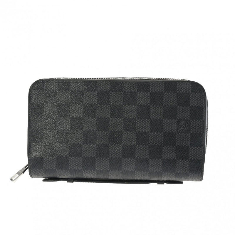 LOUIS VUITTON ルイヴィトン ダミエグラフィット ジッピー XL トラベルケース 黒/グレー N41503 メンズ ダミエグラフィットキャンバス 長財布 Aランク 中古 銀蔵