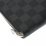 LOUIS VUITTON ルイヴィトン ダミエグラフィット ジッピーオーガナイザー NM ブラック N60111 メンズ ダミエグラフィットキャンバス 長財布 Bランク 中古 銀蔵