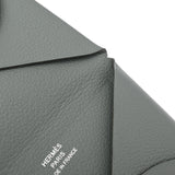 HERMES エルメス カルヴィ  ヴェールアマンド パラジウム金具 - Z刻印(2021年頃) ユニセックス エバーカラー カードケース Bランク 中古 銀蔵