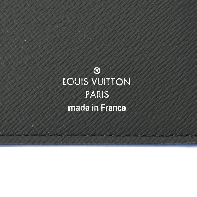 LOUIS VUITTON ルイヴィトン タイガ ポルトフォイユ ブラザ ノワール/ブルー M30558 メンズ レザー 長財布 Aランク 中古 銀蔵