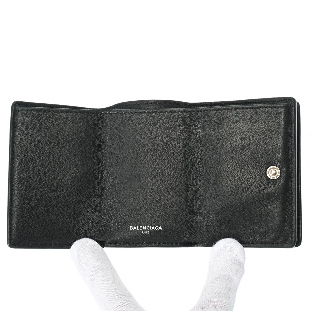 BALENCIAGA エブリデイ三つ折り財布 ミニウォレット 黒レザーブラック 楽天市場】バレンシアガ BALENCIAGA ミニ財布 三つ折り財布 小銭