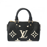 LOUIS VUITTON ルイヴィトン モノグラムアンプラント ナノスピーディ 2WAY 黒/ベージュ M81456 レディース レザー ハンドバッグ 未使用 銀蔵