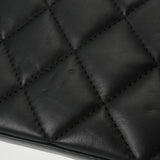 CHANEL シャネル マトラッセ ミニチェーンショルダー 17cm ブラック レディース ラムスキン ショルダーバッグ Aランク 中古 銀蔵