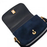 CHANEL シャネル マトラッセ ココマーク チェーン ネイビー レディース シャイニーカーフ/スエード ショルダーバッグ Aランク 中古 銀蔵