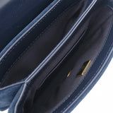 CHANEL シャネル マトラッセ ココマーク チェーン ネイビー レディース シャイニーカーフ/スエード ショルダーバッグ Aランク 中古 銀蔵