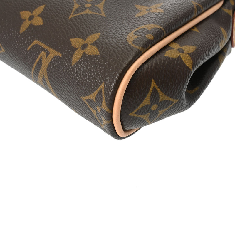 美品 LOUIS VUITTON モノグラム エヴァ 2way アクセサリー ルイヴィトン エヴァ 2WAY 14145 ブラウン レディース モノグラム