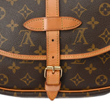 LOUIS VUITTON ルイヴィトン モノグラム ソミュール 30 ブラウン M42256 レディース モノグラムキャンバス ショルダーバッグ Bランク 中古 銀蔵