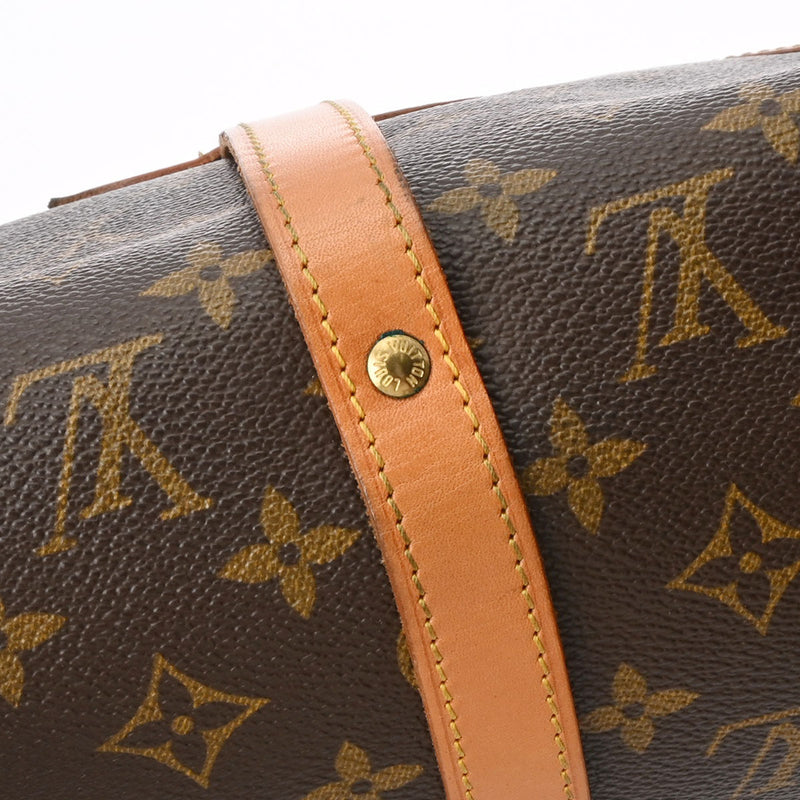 LOUIS VUITTON ルイヴィトン モノグラム ソミュール 30 ブラウン M42256 レディース モノグラムキャンバス ショルダーバッグ Bランク 中古 銀蔵