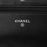 CHANEL シャネル チェーンウォレット ココマーク ブラック A48654 レディース キャビアスキン ショルダーバッグ ABランク 中古 銀蔵