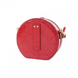 LOUIS VUITTON ルイヴィトン モノグラムヴェルニ ミニ ボワットシャポー ルージュ M90498 レディース モノグラムヴェルニ ショルダーバッグ Aランク 中古 銀蔵