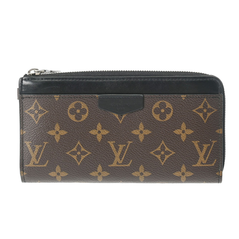 LOUIS VUITTON ルイヴィトン マカサー ジッピードラゴンヌ ブラウン/黒 M69407 メンズ モノグラムキャンバス 長財布 Aランク 中古 銀蔵