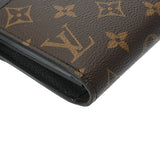 LOUIS VUITTON ルイヴィトン マカサー ジッピードラゴンヌ ブラウン/黒 M69407 メンズ モノグラムキャンバス 長財布 Aランク 中古 銀蔵