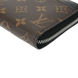 LOUIS VUITTON ルイヴィトン マカサー ジッピードラゴンヌ ブラウン/黒 M69407 メンズ モノグラムキャンバス 長財布 Aランク 中古 銀蔵