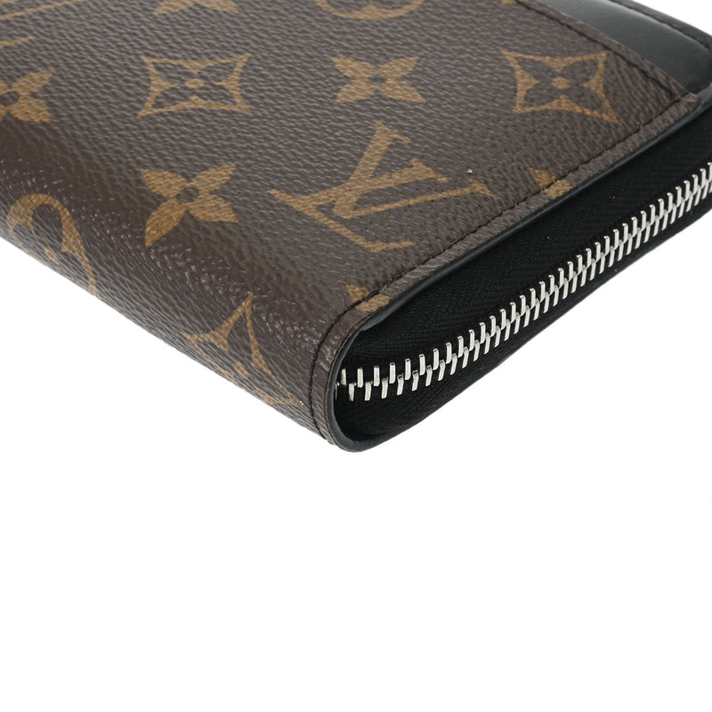 LOUIS VUITTON ルイヴィトン マカサー ジッピードラゴンヌ ブラウン/黒 M69407 メンズ モノグラムキャンバス 長財布 Aランク 中古 銀蔵