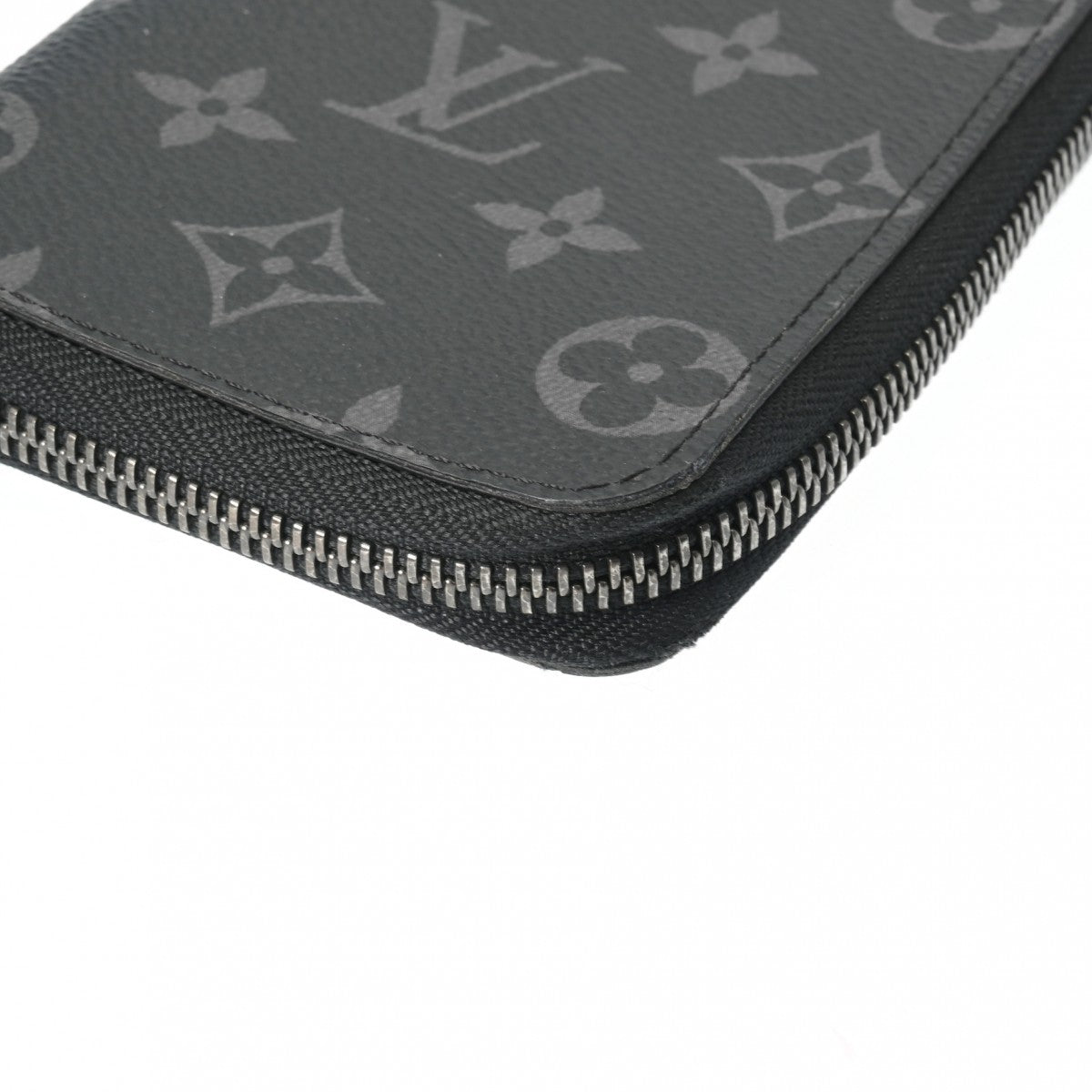Louis Vuitton グレー モノグラム 長財布 ルイヴィトンジッピーウォレットヴェルティカル 43019 黒/グレー