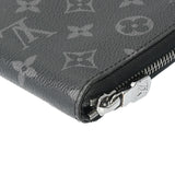 LOUIS VUITTON ルイヴィトン モノグラムエクリプス ジッピーウォレットヴェルティカル 黒/グレー M62295 メンズ モノグラムキャンバス モノグラムエクリプス 長財布 Aランク 中古 銀蔵