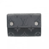 LOUIS VUITTON ルイヴィトン モノグラムエクリプス ディスカバリーコンパクトウォレット ブラック/グレー M45417 メンズ モノグラムエクリプスリバース 三つ折り財布 Aランク 中古 銀蔵