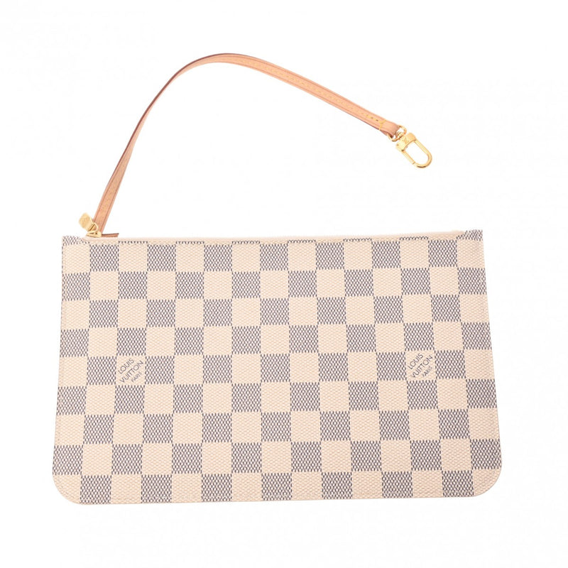 LOUIS VUITTON ルイヴィトン ダミエアズール ネヴァーフル MM ホワイト N41361 レディース ダミエアズールキャンバス トートバッグ Aランク 中古 銀蔵