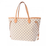 LOUIS VUITTON ルイヴィトン ダミエアズール ネヴァーフル MM ホワイト N41361 レディース ダミエアズールキャンバス トートバッグ Aランク 中古 銀蔵