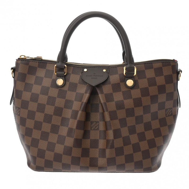 LOUIS VUITTON ルイヴィトン ダミエ シエナ PM 2WAY ブラウン N41545 レディース ダミエキャンバス ハンドバッグ Aランク 中古 銀蔵