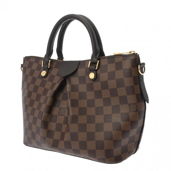 LOUIS VUITTON ルイヴィトン ダミエ シエナ PM 2WAY ブラウン N41545 レディース ダミエキャンバス ハンドバッグ Aランク 中古 銀蔵