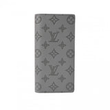 LOUIS VUITTON ルイヴィトン モノグラムシャドウ アップサイドダウン ポルトフォイユブラザ グレー M62893 メンズ レザー 長財布 新同 中古 銀蔵