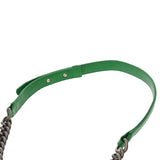 CHANEL シャネル ボーイシャネル チェーンショルダー 25cm グリーン A67086 レディース ラムスキン ショルダーバッグ Aランク 中古 銀蔵