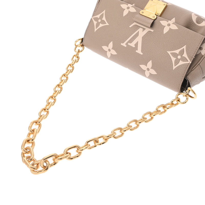 LOUIS VUITTON ルイヴィトン モノグラムアンプラント フェイボリット NM 2WAY トゥルティエールクレーム M45836 レディース レザー ショルダーバッグ Aランク 中古 銀蔵