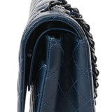 CHANEL シャネル マトラッセ Wフラップ チェーンショルダー 33cm ブルー A58601 レディース キャビアスキン ショルダーバッグ Aランク 中古 銀蔵