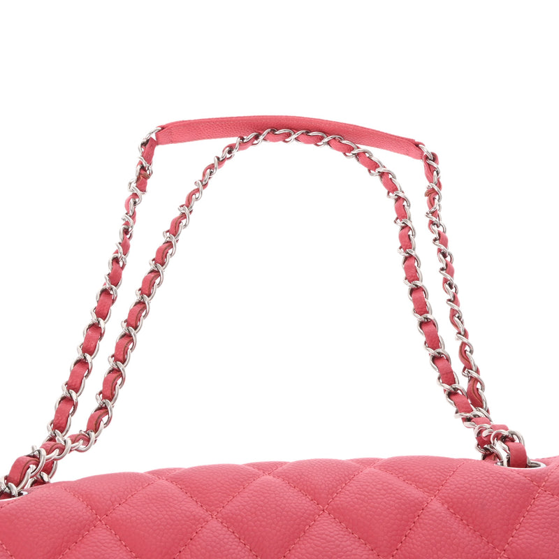 CHANEL シャネル マトラッセ ダイアナ 25cm チェーンショルダー  ピンク A01165 レディース キャビアスキン ショルダーバッグ Aランク 中古 銀蔵