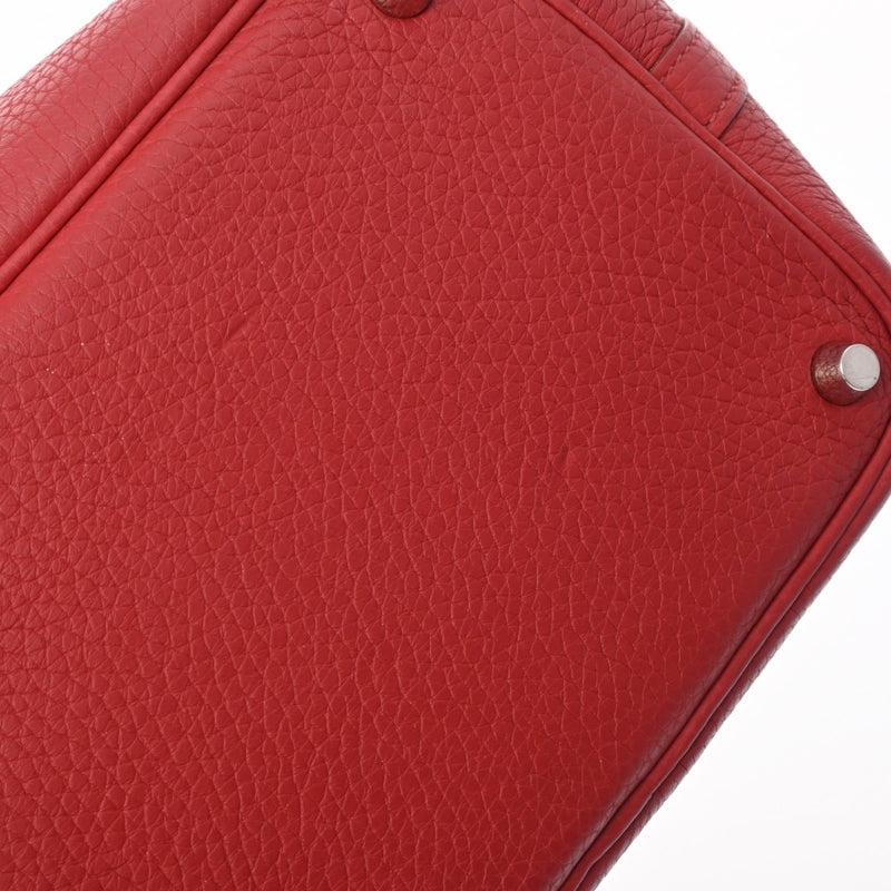 HERMES エルメス ピコタンロック PM ルージュ系 □P刻印(2012年頃) レディース トリヨンクレマンス ハンドバッグ ABランク 中古 銀蔵