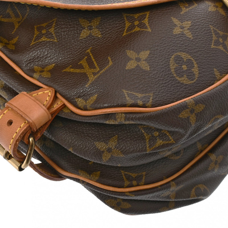 LOUIS VUITTON ルイヴィトン モノグラム ソミュール 30 ブラウン M42256 レディース モノグラムキャンバス ショルダーバッグ Bランク 中古 銀蔵