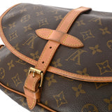 LOUIS VUITTON ルイヴィトン モノグラム ソミュール 30 ブラウン M42256 レディース モノグラムキャンバス ショルダーバッグ Bランク 中古 銀蔵