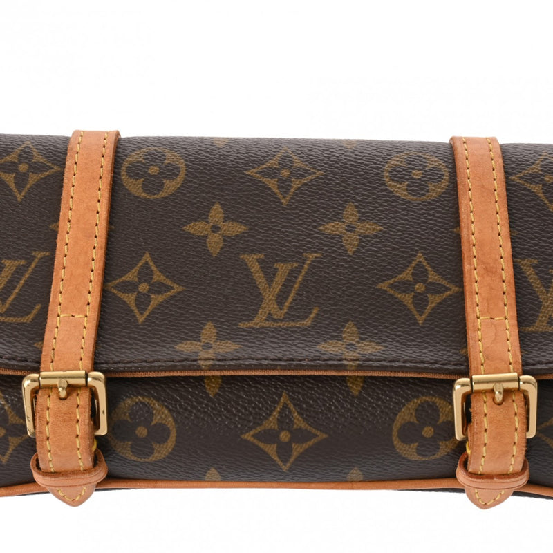 LOUIS VUITTON ルイヴィトン モノグラム ポシェットマル ブラウン M51159 レディース モノグラムキャンバス ウエストバッグ Bランク 中古 銀蔵