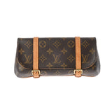 LOUIS VUITTON ルイヴィトン モノグラム ポシェットマル ブラウン M51159 レディース モノグラムキャンバス ウエストバッグ Bランク 中古 銀蔵