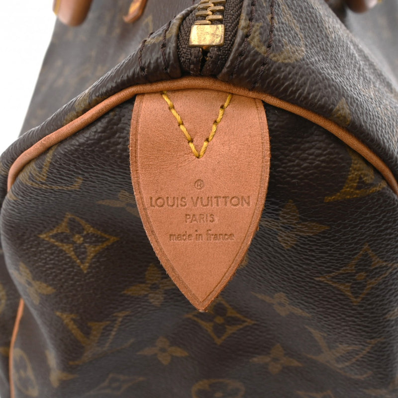 LOUIS VUITTON ルイヴィトン モノグラム スピーディ 35 ブラウン M41524 レディース モノグラムキャンバス ハンドバッグ Bランク 中古 銀蔵