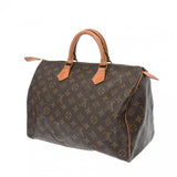 LOUIS VUITTON ルイヴィトン モノグラム スピーディ 35 ブラウン M41524 レディース モノグラムキャンバス ハンドバッグ Bランク 中古 銀蔵