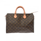 LOUIS VUITTON ルイヴィトン モノグラム スピーディ 35 ブラウン M41524 レディース モノグラムキャンバス ハンドバッグ Aランク 中古 銀蔵