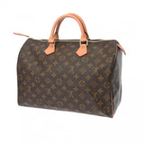 LOUIS VUITTON ルイヴィトン モノグラム スピーディ 35 ブラウン M41524 レディース モノグラムキャンバス ハンドバッグ Aランク 中古 銀蔵