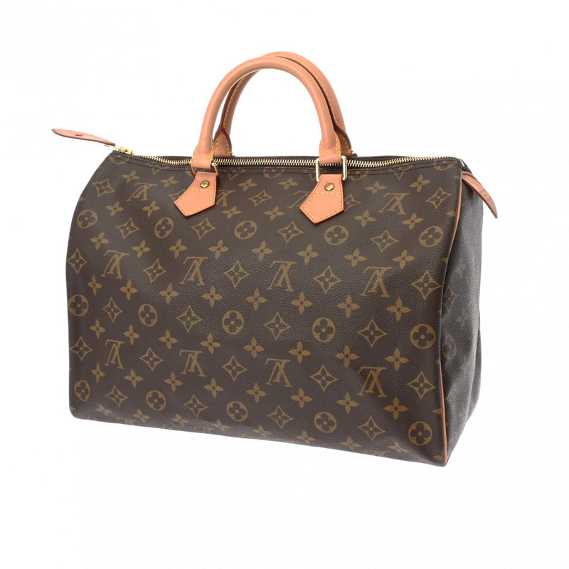 LOUIS VUITTON ルイヴィトン モノグラム スピーディ 35 ブラウン M41524 レディース モノグラムキャンバス ハンドバッグ Aランク 中古 銀蔵