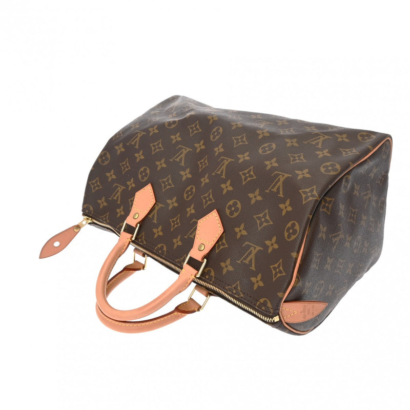 LOUIS VUITTON ルイヴィトン モノグラム スピーディ 35 ブラウン M41524 レディース モノグラムキャンバス ハンドバッグ Aランク 中古 銀蔵