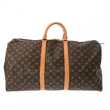 LOUIS VUITTON ルイヴィトン モノグラム キーポル 55 ブラウン M41424 ユニセックス モノグラムキャンバス ボストンバッグ Bランク 中古 銀蔵