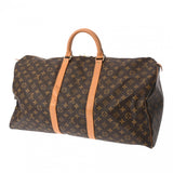 LOUIS VUITTON ルイヴィトン モノグラム キーポル 55 ブラウン M41424 ユニセックス モノグラムキャンバス ボストンバッグ Bランク 中古 銀蔵