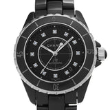 CHANEL シャネル J12 38mm 12Pダイヤ H1626 メンズ 腕時計 自動巻き Aランク 中古 銀蔵