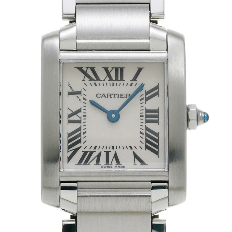 CARTIER カルティエ タンク フランセーズ SM W51008Q3 レディース 腕時計 クォーツ Aランク 中古 銀蔵