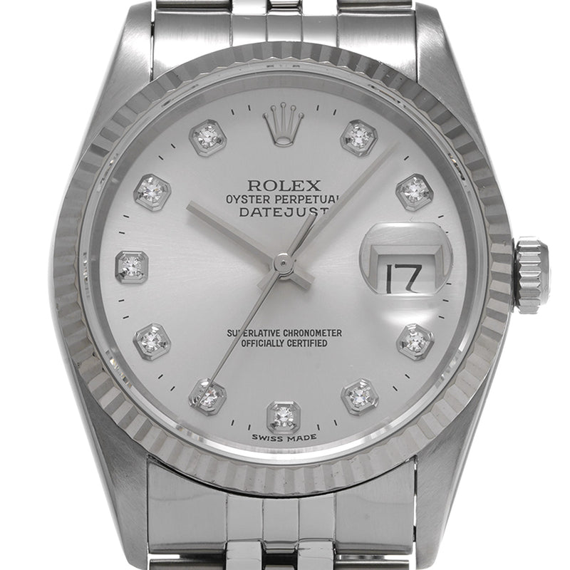 ROLEX ロレックス デイトジャスト 10Pダイヤ  16234G メンズ 腕時計 自動巻き Aランク 中古 銀蔵