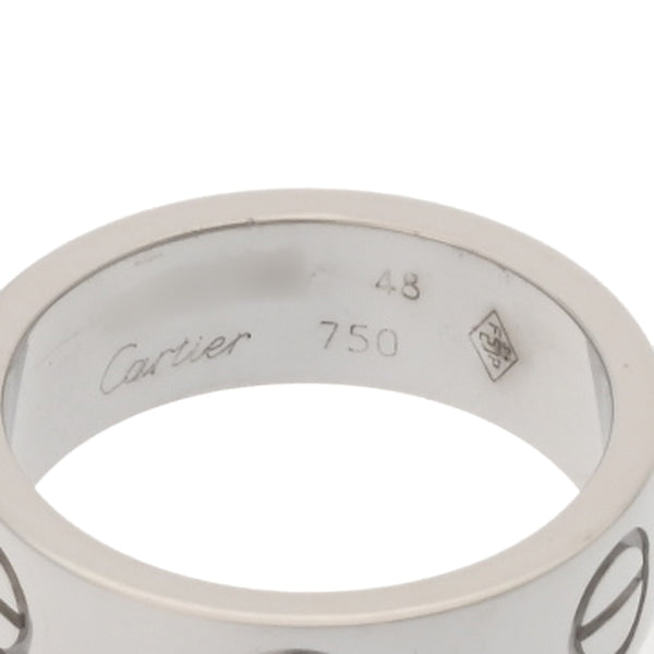 CARTIER カルティエ ラブリング #48 8号 レディース K18ホワイトゴールド リング・指輪 Aランク 中古 銀蔵