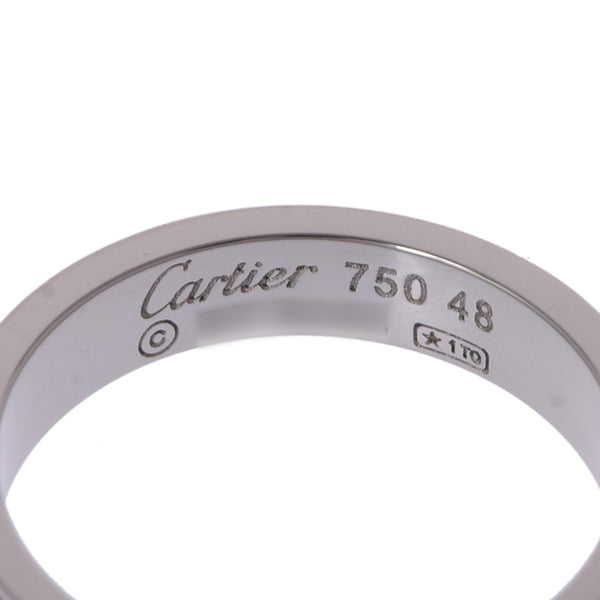 CARTIER カルティエ ミニラブリング #48 8号 レディース K18ホワイトゴールド リング・指輪 Aランク 中古 銀蔵